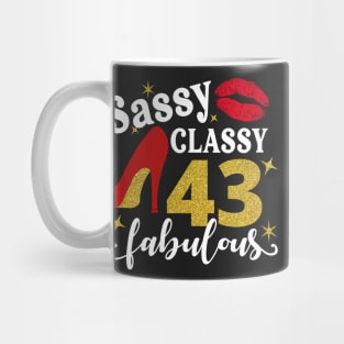 Sassy classy 43 fabulous Mug